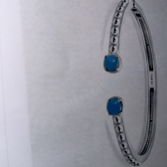 SLEEPING BEAUTY TURQUOISE BRACELET (CUFF), BANGLE, SIZE 7.25” - Picture 7 of 8